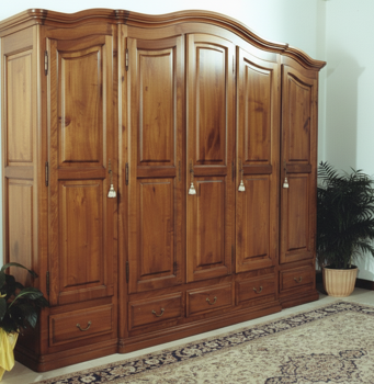 221 b armadio 5 porte noce